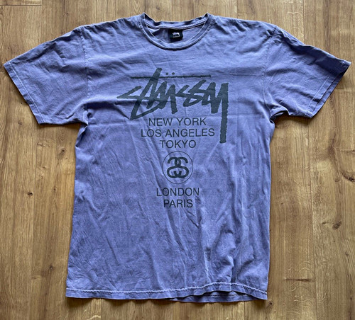 Stüssy herren shirt lila - herren, l