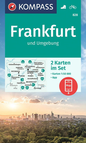 Kompass wanderkarten set 828 - kompass, wanderkarten-set
