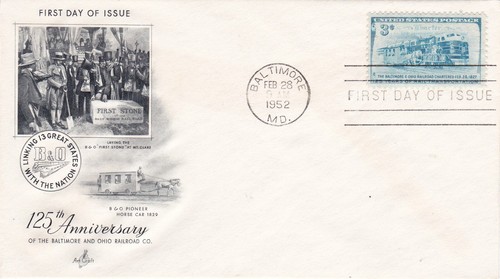 Usa 1952 fdc 125 - /,