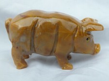 Gravur Schwein Speckstein 0,15 kg (008)