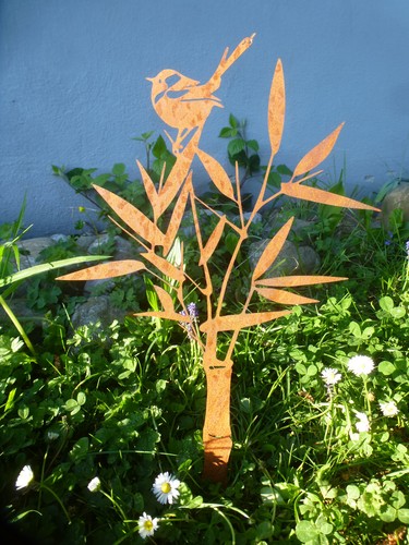 Rostiger bambus stab - "bambus-stab, mit