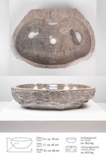 Marmor Aufsatz Waschbecken 60