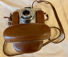 Analoge AGFA ISOLY-MAT Kamera in Bereitschaftstasche * Vintage * schwarz/silbern