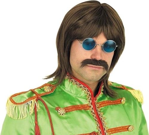 Braune 60er jahre perücke - braune,