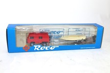Roco 1713 4x4 Pinzgauer Set in rot mit Bootsanhänger RAR NEU NOS OVP H0 1:87