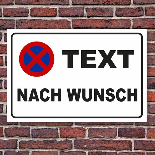 Parkverbotsschild nach