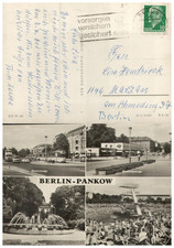 BERLIN PANKOW Antike Ansichtskarte selten alt gelaufen historische Postkarte 