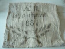 Alter Mehlsack Getreidesack 1887  Shabby Chic Brocante Vintage Folklore Deko