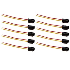 10x T10 Stecker W5W Standlicht Gummi Fassung Sockel W2,1x9,5d Lampenfassung Kfz
