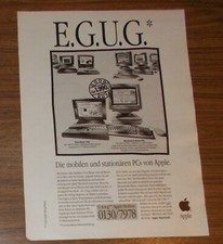 Seltene Werbung APPLE POWER POWERBOOK 145B & MACINTOSH PERFORMA 450 1994