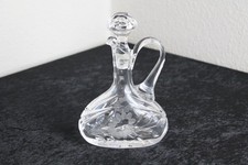 Kleine Bleikristall Karaffe Kristallkaraffe Dekanter Whisky handgeschliffen