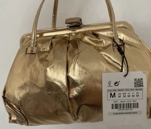 Zara tasche gold - tasche, crossbody