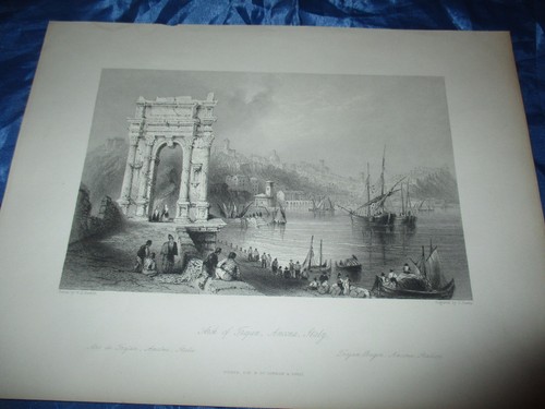 Antik druck 1850 trajan - druck, ,