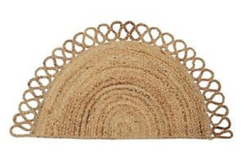 Teppich halbmond natur jute - teppich,