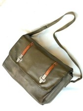 Umhängetasche Tasche oliv Leder Hand BW bundeswehr US-Army Look style bund nato