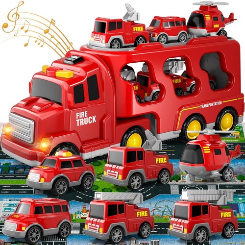 Lkw feuerwehrauto mit - in,