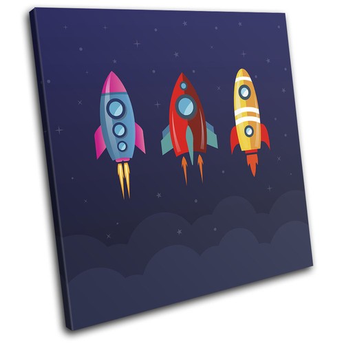 Space cartoon modern for kids - space,