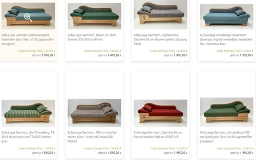 Sofa liege garmisch ottomane - sofa,