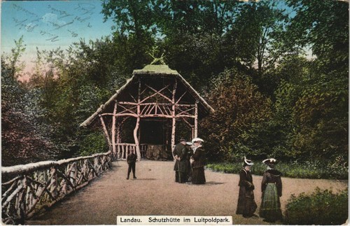 Cpa landau schutzhutte im - ak,