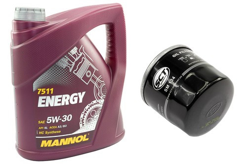 Liter motoröl set ölfilter - 4,