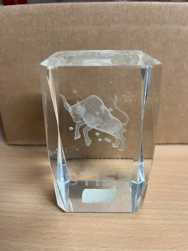 Glas sternzeichen stier - glas,