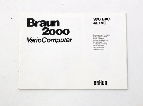 Braun 2000 vario computer 370 - braun,