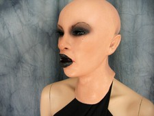 Latexmaske DARK ANGEL +WIMPERN