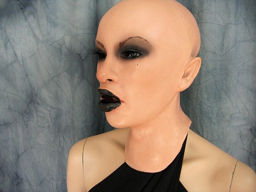 Latexmaske dark angel wimpern - angel, +wimpern