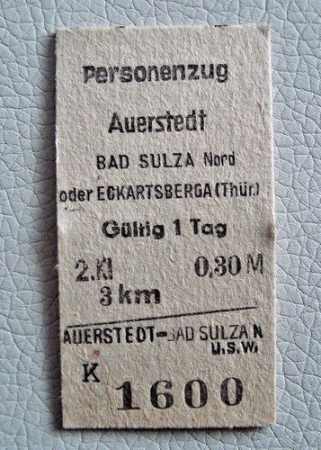 Fahrkarte personenzug - fahrkarte,