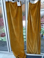 Samt Vorhänge Gardinen Voile Stores Langstore braun