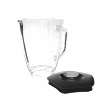 Mixbecher Glas m. Deckel u