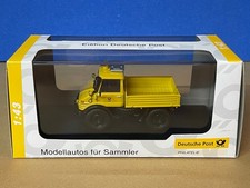 Schuco Deutsche Bundespost Mercedes-Benz Unimog 406  1:43 mit Vitrine in OVP