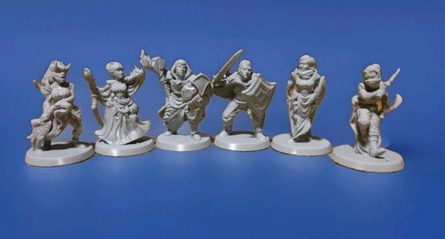 Dnd miniaturen set krieger - dnd, 6