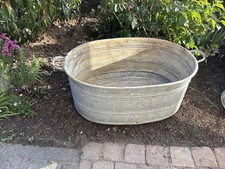Alte zinkwanne oval - ,