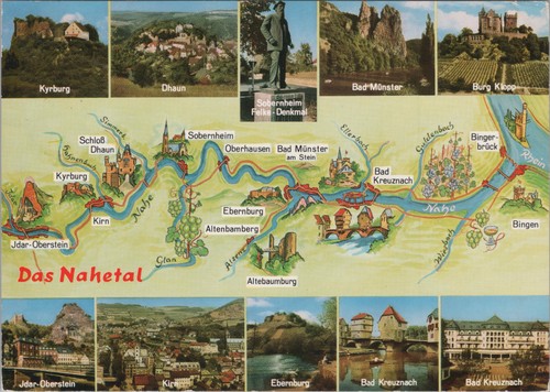 Das nahetal karte - karte, mehrbild