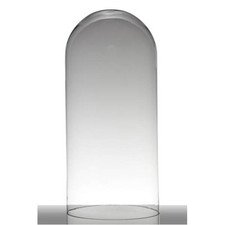 Glashaube, Abdeckung COVER HUGO H. 59cm D. 28cm transparent Hakbijl