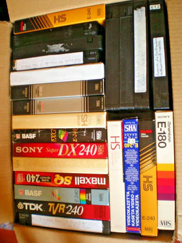 Vhs kassetten konvolut - kassetten,