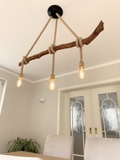 Treibholz Deckenlampe nach