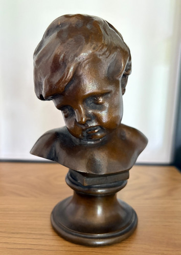 Antike bronze büste - antike, bronze-büste