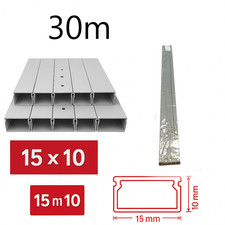 Pvc kabelkanal 15x10 - pvc, grau