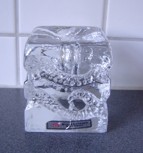 Vintage ingrid glas solifleur - glas,