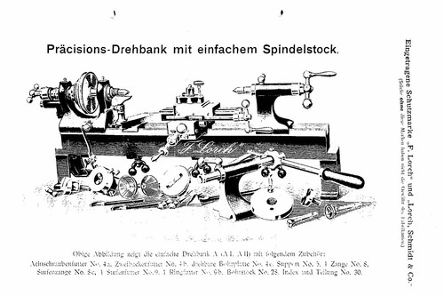 Lorch uhrmacher drehbank - lorch,