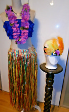 Aloha Hula Insulanerin Hawaii Kostüm Karneval S/M Bastrock ist NEU