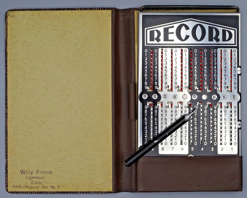 Record rechenmaschine - record:, rechenmaschine/