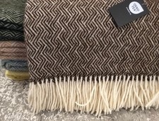 Wolldecke 140x200cm  Schurwolle Plaid Kuscheldecke Decke 100% Wolle