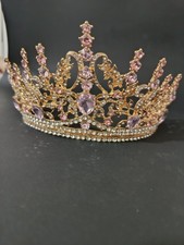 Tiara Corona Ajustable Rosa y