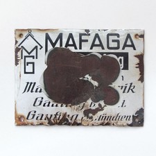 Altes Emailleschild Mafaga