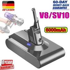 V8 Akku 6000mAh 21.6V Ersatzakku für Dyson V8 Akku Ersatzakku Animal Absolute