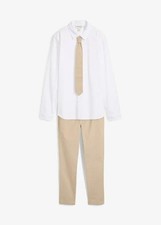 3-tlg Langarmhemd Chinohose