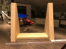 Holz Ständer Fuß für Trennwand Acrylglas Plexiglas Spuckschutz Schutzwand Corona